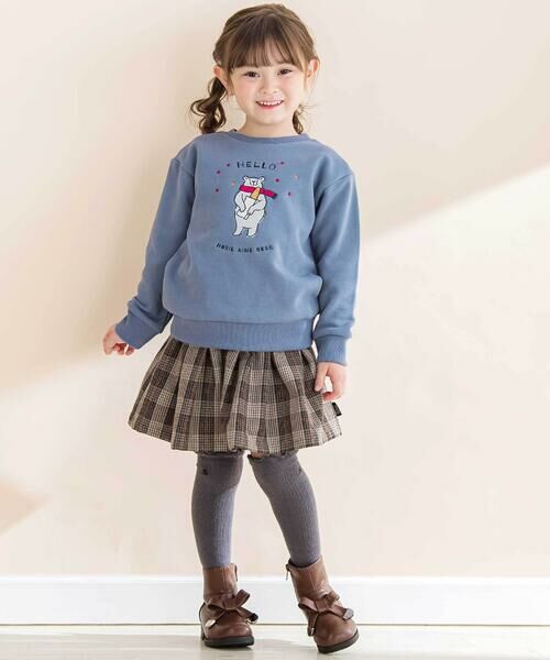 Noeil aime BeBe / ノイユ エーム べべ その他パンツ | タータンチェックインナーパンツ付きスカート(80~130cm) | 詳細3