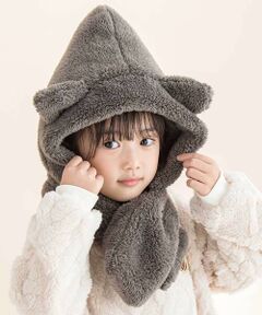 Noeil aime BeBe / ノイユ エーム べべ マフラー・ショール・スヌード・ストール | ボアフリースネコウサギフードマフラー