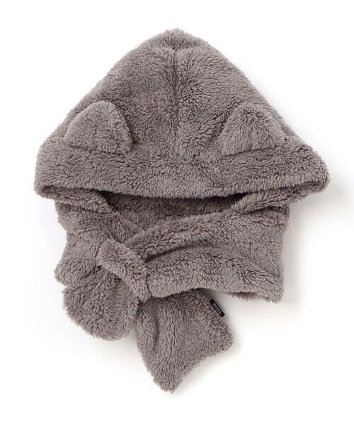 Noeil aime BeBe / ノイユ エーム べべ マフラー・ショール・スヌード・ストール | ボアフリースネコウサギフードマフラー | 詳細6