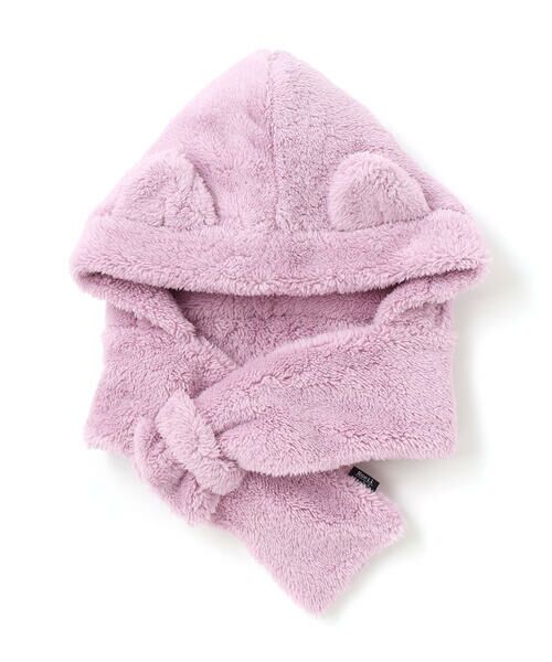 Noeil aime BeBe / ノイユ エーム べべ マフラー・ショール・スヌード・ストール | ボアフリースネコウサギフードマフラー | 詳細10