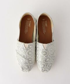 トムス/TOMS フラワークロシェグリッター スリッポン