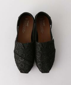 トムス/TOMS フラワークロシェグリッター スリッポン