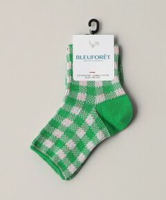 ODETTE E ODILE / オデット エ オディール ソックス | ＜BLEU FORET＞ GINGHAMS