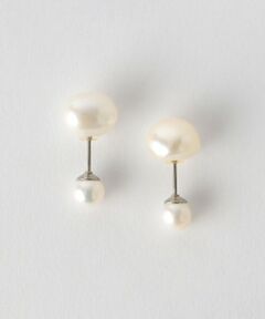 ＜Malama10＞T-Pearl earrings