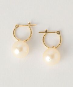 ＜Malama10＞K18&T-Pearl swing earrings