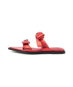 ＜SY＞ポインテッドダブルリボンミュール サンダル15●