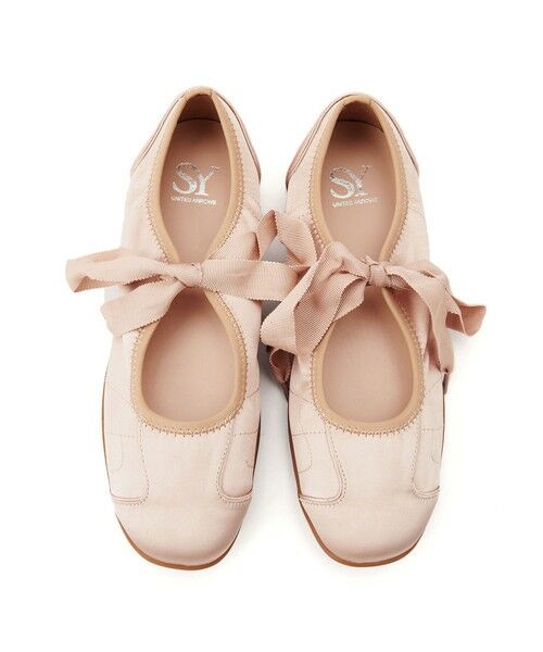 Odette e Odile キャメルレザーリボンフラットシューズ SY＞リボンソフト フラット20○↑ （フラットシューズ）｜ODETTE
