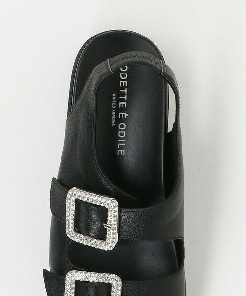 美品　ODETTE ODILE  ビジューミニバックルフラット10 ビジューミニバックル フラット10↑
