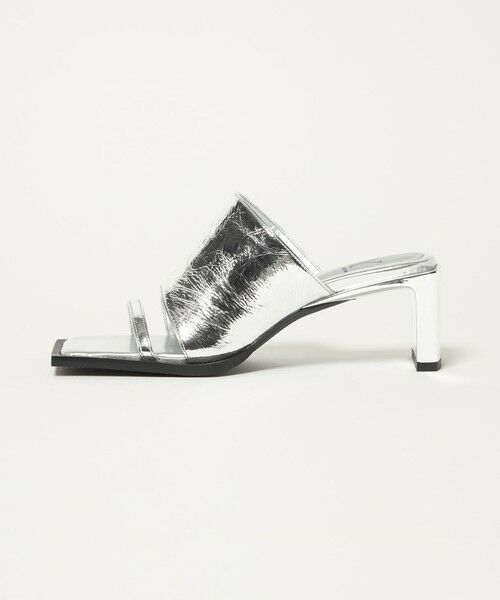 ODETTE E ODILE/オデット エ オディール <SY>エッジピースミュール サンダル55●↑ SILVER 24cm ODETTE E ODILE/オデット エ オディール <SY>エッジピースミュール サンダル55●↑ SILVER 24cm