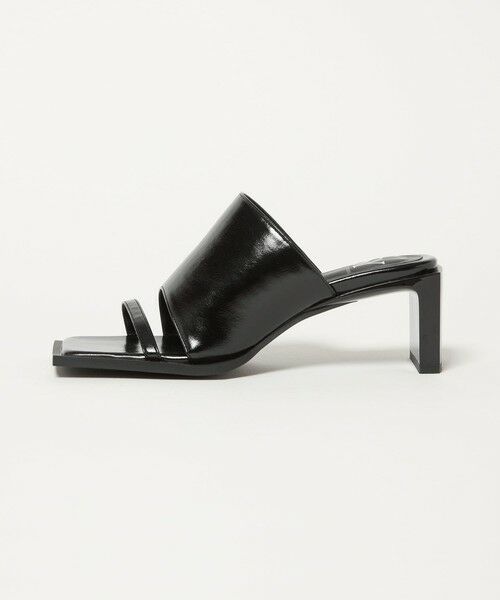 ODETTE E ODILE/オデット エ オディール <SY>エッジピースミュール サンダル55●↑ BLACK 24cm ODETTE E ODILE/オデット エ オディール <SY>エッジピースミュール サンダル55●↑ BLACK 24cm