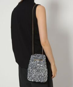 美品⭐︎イオペレ ショルダーバッグ　シルバー Alive（PELLE BORSA） ペレボルサ アライブ ショルダーバッグ