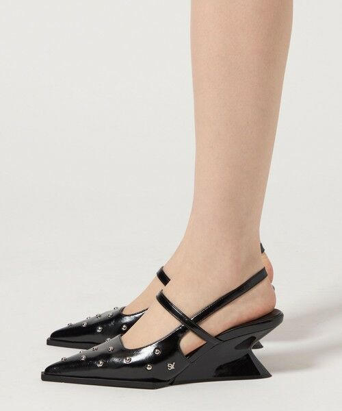 ODETTE E ODILE / オデット エ オディール パンプス | ＜SY＞ ポインテッドベルトウェッジバックベルト パンプス60●↑ | 詳細9