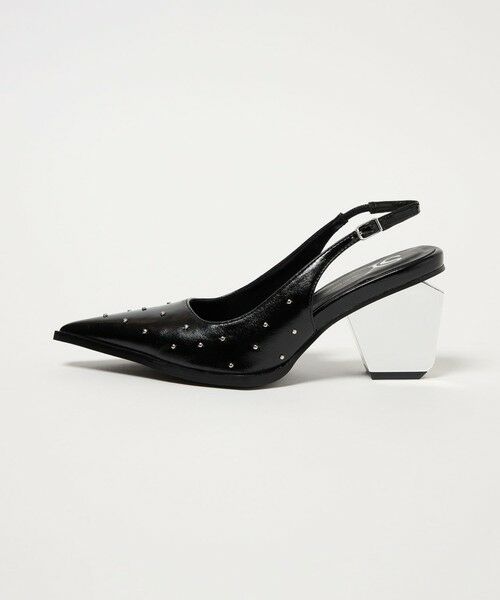 ODETTE E ODILE/オデット エ オディール <SY>デコヒールバックベルト パンプス75●↑ BLACK 23cm ODETTE E ODILE/オデット エ オディール <SY>デコヒールバックベルト パンプス75●↑ BLACK 23cm