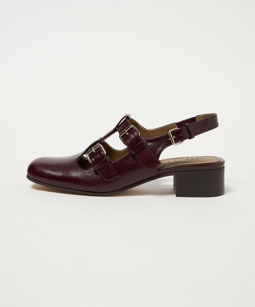 ODETTE E ODILE/オデット エ オディール トリプルベルトバックベルト パンプス35↑ WINE 23.5cm ODETTE E ODILE/オデット エ オディール トリプルベルトバックベルト パンプス35↑ WINE 23.5cm