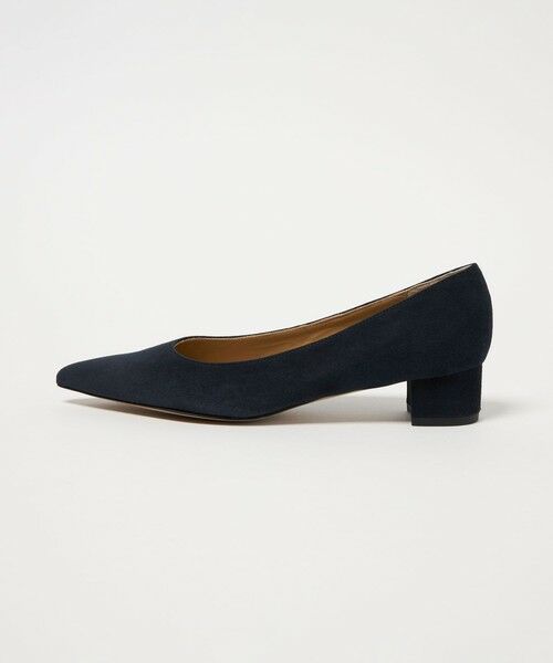 ODETTE E ODILE/オデット エ オディール ポインテッドブロックヒール パンプス35↓↑ NAVY 24.5cm ODETTE E ODILE/オデット エ オディール ポインテッドブロックヒール パンプス35↓↑ NAVY 24.5cm