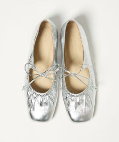 ODETTE E ODILE / オデット エ オディール フラットシューズ | ギャザートップバレエフラット10↑