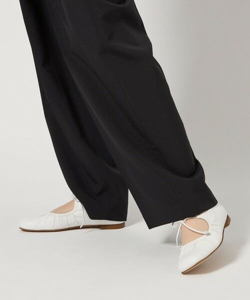 ODETTE E ODILE / オデット エ オディール フラットシューズ | ギャザートップバレエフラット10↑ | 詳細1