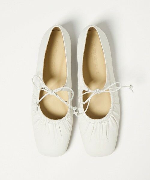 ODETTE E ODILE / オデット エ オディール フラットシューズ | ギャザートップバレエフラット10↑ | 詳細5
