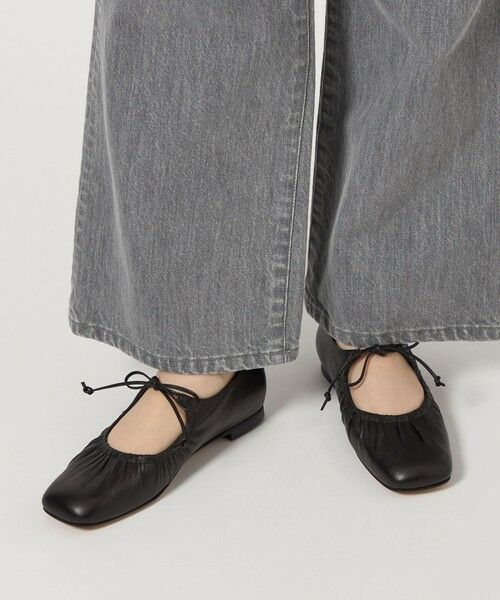 セール】 ギャザートップバレエフラット10↑ （フラットシューズ