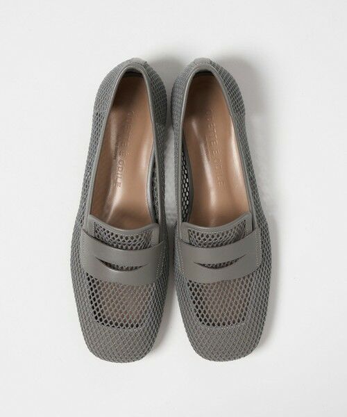 ODETTE E ODILE/オデット エ オディール メッシュローファー フラット10↑ MD. GRAY 22cm ODETTE E ODILE/オデット エ オディール メッシュローファー フラット10↑ MD. GRAY 22cm