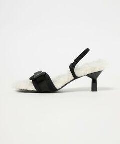 ODETTE E ODILE / オデット エ オディール サンダル | ＜SY＞ ヒールアップフェイクファー サンダル55↑