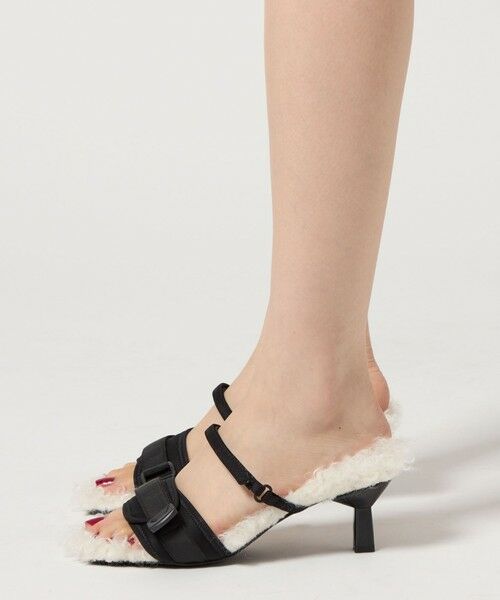 ODETTE E ODILE / オデット エ オディール サンダル | ＜SY＞ ヒールアップフェイクファー サンダル55↑ | 詳細4
