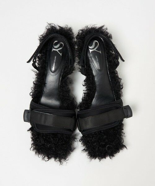 ODETTE E ODILE / オデット エ オディール サンダル | ＜SY＞ ヒールアップフェイクファー サンダル55↑ | 詳細5