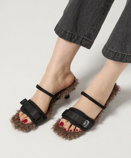 ODETTE E ODILE / オデット エ オディール サンダル | ＜SY＞ ヒールアップフェイクファー サンダル55↑ | 詳細17