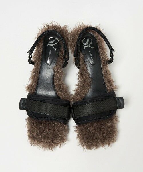 ODETTE E ODILE / オデット エ オディール サンダル | ＜SY＞ ヒールアップフェイクファー サンダル55↑ | 詳細10