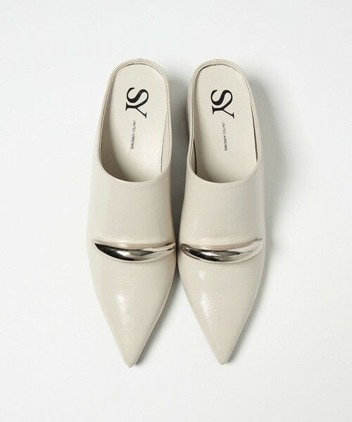 ODETTE E ODILE / オデット エ オディール サンダル | ＜SY＞ ポインテッドインヒールウェッジミュール サンダル55↑ | 詳細2