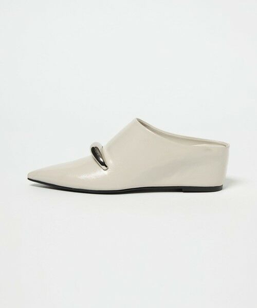 ODETTE E ODILE/オデット エ オディール <SY> ポインテッドインヒールウェッジミュール サンダル55↑ OFF WHITE 24.5cm ODETTE E ODILE/オデット エ オディール <SY> ポインテッドインヒールウェッジミュール サンダル55↑ OFF WHITE 24.5cm