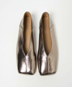 ODETTE E ODILE / オデット エ オディール フラットシューズ | オブリークスクエアトゥフラット15↓↑