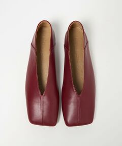 ODETTE E ODILE / オデット エ オディール フラットシューズ | オブリークスクエアトゥフラット15↓↑