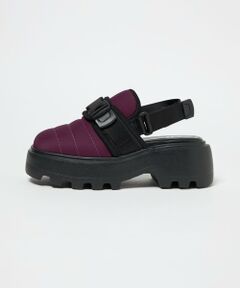 SY＞ ヒールアップフェイクファー サンダル55↑ （サンダル