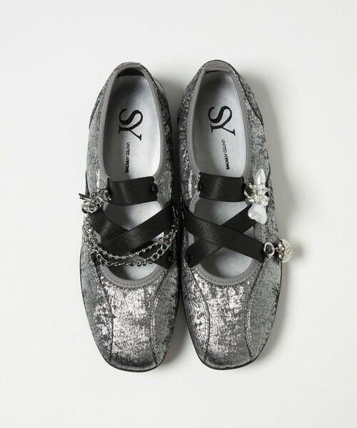 ODETTE E ODILE/オデット エ オディール <SY> チャームバレエ フラット20↑ SILVER 24cm ODETTE E ODILE/オデット エ オディール <SY> チャームバレエ フラット20↑ SILVER 24cm