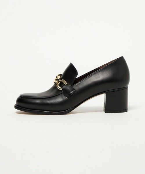 ODETTE E ODILE/オデット エ オディール チェーンヒールアップローファーパンプス55↑ BLACK 24cm ODETTE E ODILE/オデット エ オディール チェーンヒールアップローファーパンプス55↑ BLACK 24cm