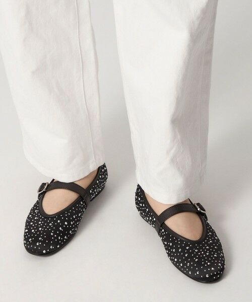 ODETTE E ODILE / オデット エ オディール フラットシューズ | サテンビジュー フラット10↑ | 詳細1