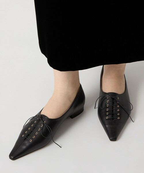 ODETTE E ODILE / オデット エ オディール フラットシューズ | ナローレースアップ フラット20↑ | 詳細3