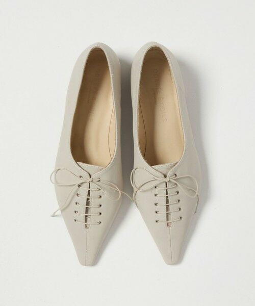 ODETTE E ODILE/オデット エ オディール ナローレースアップ フラット20↑ LT. GRAY 22.5cm ODETTE E ODILE/オデット エ オディール ナローレースアップ フラット20↑ LT. GRAY 22.5cm