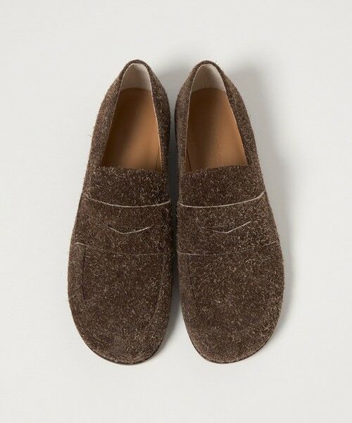 ODETTE E ODILE/オデット エ オディール オブリークトゥローファー フラット15↑ DK. BROWN 23.5cm ODETTE E ODILE/オデット エ オディール オブリークトゥローファー フラット15↑ DK. BROWN 23.5cm