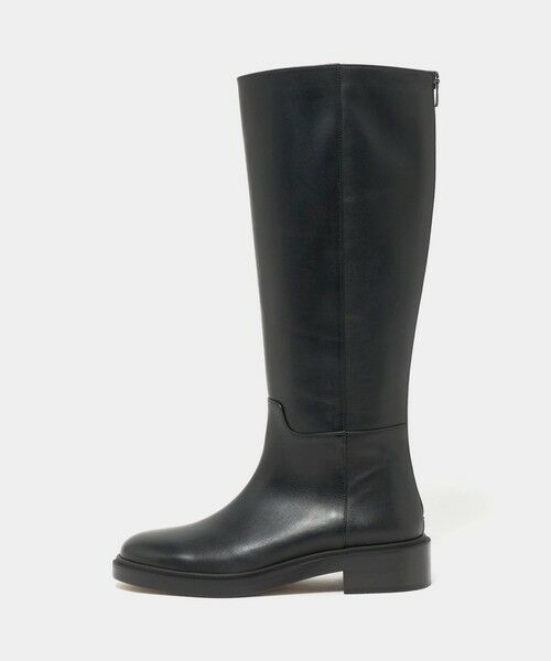 ODETTE E ODILE/オデット エ オディール バックジップジョッキー ロングブーツ40↑ BLACK 24.5cm ODETTE E ODILE/オデット エ オディール バックジップジョッキー ロングブーツ40↑ BLACK 24.5cm