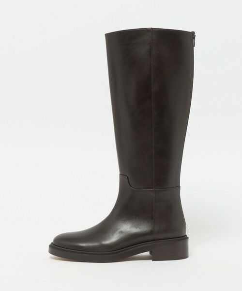 ODETTE E ODILE/オデット エ オディール バックジップジョッキー ロングブーツ40↑ DK. BROWN 23.5cm ODETTE E ODILE/オデット エ オディール バックジップジョッキー ロングブーツ40↑ DK. BROWN 23.5cm