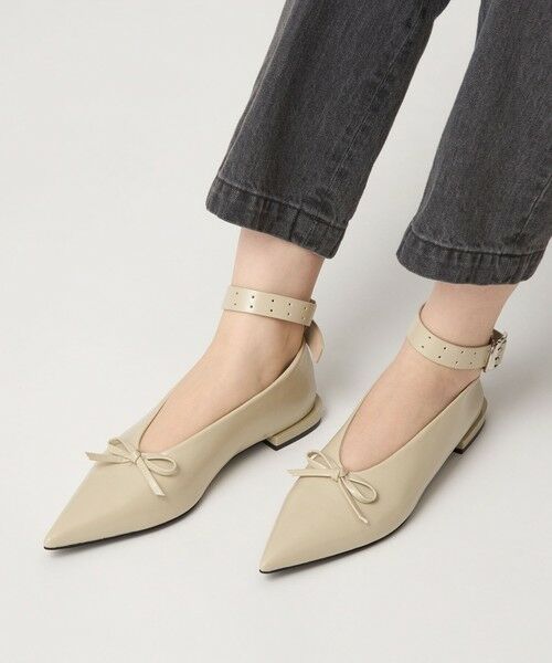 ODETTE E ODILE / オデット エ オディール フラットシューズ | ＜SY＞ ポインテッドリボンベルト フラット15↑ | 詳細4