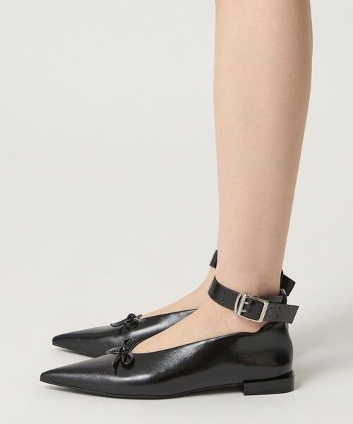 ODETTE E ODILE / オデット エ オディール フラットシューズ | ＜SY＞ ポインテッドリボンベルト フラット15↑ | 詳細8