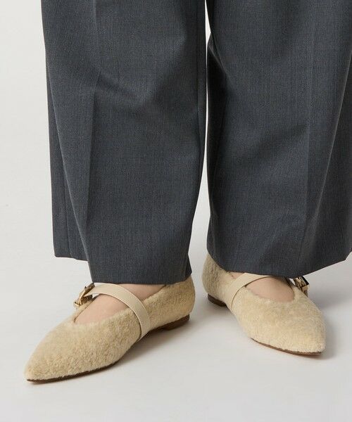 ODETTE E ODILE / オデット エ オディール フラットシューズ | ベルテッドシャギー フラット10↑ | 詳細2