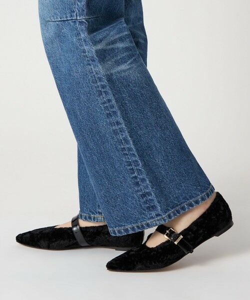 ODETTE E ODILE / オデット エ オディール フラットシューズ | ベルテッドシャギー フラット10↑ | 詳細8