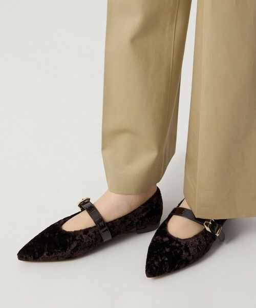 ODETTE E ODILE / オデット エ オディール フラットシューズ | ベルテッドシャギー フラット10↑ | 詳細15