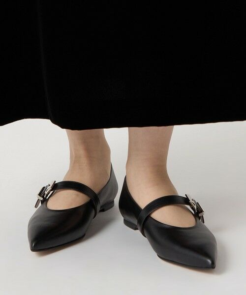 ODETTE E ODILE / オデット エ オディール フラットシューズ | ベルテッドシャギー フラット10↑ | 詳細20