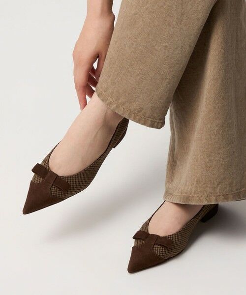 ODETTE E ODILE / オデット エ オディール フラットシューズ | ウィングリボンポインテッド フラット20↑ | 詳細21