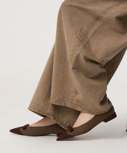 ODETTE E ODILE / オデット エ オディール フラットシューズ | ウィングリボンポインテッド フラット20↑ | 詳細20